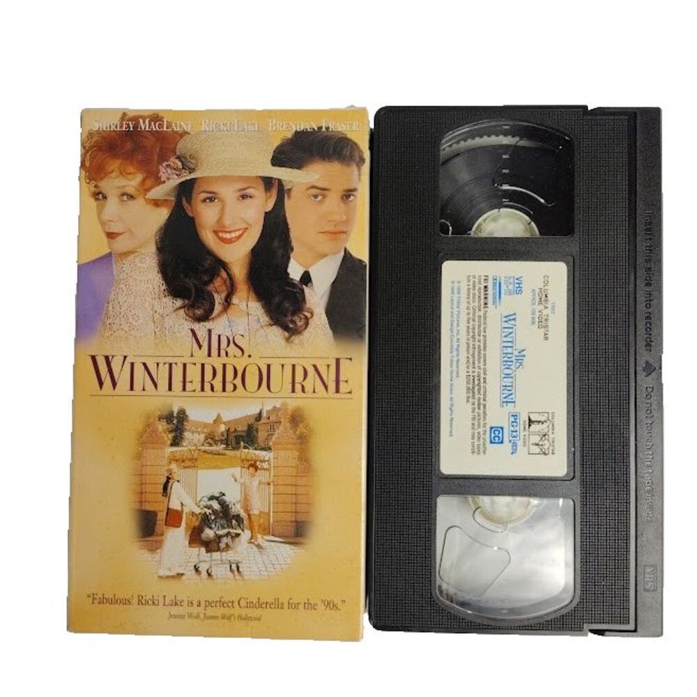 Mrs. Winterbourne VHS 1996 Romantic Comedy Shirley MacLaine Brendan Fraser 1996